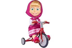 Simba 109302059 and The Bear Masha, Muñeca Vinilo, 3 años a 8 años, Rosa/Rojo