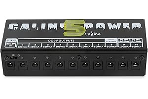 Portable Caline CP-05 Guitar Effect Pedal Power Supply 10CH Output 9v 12v 18v US