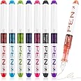 8Pcs Disposable Fountain Pens, 8Colors Ink Smooth Writing Quick-drying Pens, Extra Fine Nib Fountain Pen Set, Liquid ink Fine Nib for Sketching, Journaling, Calligraphy, Doodling School Office Gifts