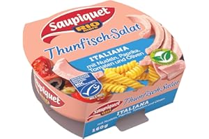 ‎SAUPIQUET RIO MARE Saupiquet Rio Mare Thunfisch-Salat Italiana, MSC zertifiziert, Fix und fertig zubereitet, Ideal für unterwegs, 160g