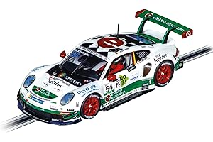 Carrera Evolution 20027799 Porsche 911 RSR CarTech Motorsport Bonk Michael Essmann No54 I 1:32 Scale Slot Car I With Working Front & Rear Lights I Suitable For Ages 8 Years+