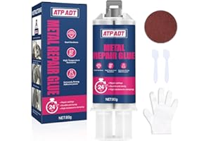 ATP ADT 80g - Metallkleber, Klebstoff für Metall, Kaltschweißmasse für Metalle, Starker Kleber zur Verklebung von Metall und Anderen Materialien, Schweißkleber zum Reparieren Gussfehler verwendet