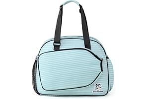 Boulder Bee Pickleball Bags, Premium Pickleball Tote Bag for Girls, Womens Hand/Shoulder Gym Bag w Water Bottle Holder, with Pickleball Racquet/Paddle Holder