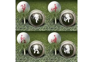 Labstandard Stencil per marcatore per palline da golf, strumento personalizzato per uomini e adulti, umorismo personalizzato, divertente, per adulti (4 pezzi)