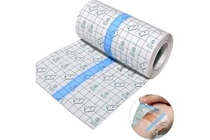 ANAMPION Tattoo Folie 15cm*2m Tattoo Pflaster Aftercare Wasserdichte Second Skin Tattoo PU Folie Tape Transparent Bandage Atmungsaktive Hautschutzauflage für Tätowierte Haut