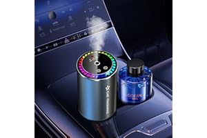 TOWONSHY 2025 deodorante elettrico per auto con profumi da 50 ml (colonia), diffusore a ultrasuoni, 3 modalità intelligenti, accensione/spegnimento automatico, batteria ricaricabile incorporata