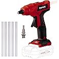Einhell Power X-Change 18V Cordless Glue Gun - Rechargeable Hot Glue Gun For Crafting, DIY, Woodwork, Upholstery - TE-CG 18 Li Solo Glue Gun With 5 x 11mm Glue Sticks (Battery Not Included)