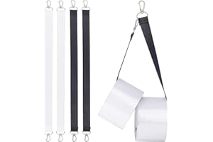 GORGECRAFT 4 Correa de Soporte de Cinta Eléctrica de 2 Colores, Correa de Nailon con Ganchos Giratorios, Cuerdas, Alambres, Cinta de Almacenamiento Fotografía, Escenario