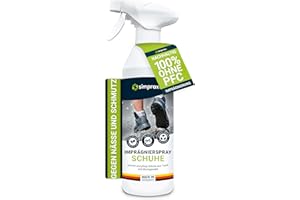 SIMPRAX® Spray Impermeabilizante Calzado Para Sneakers Trekking Goretex y Tejidos Técnicos - Certificado OEKO-TEX - Impermeabilizante Textil Transparente Duradero Anti-Suciedad y Vegano - 250 ml