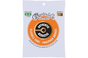 Martin - Cuerdas fosfor de bronce 12 cuerdas, Extra Light