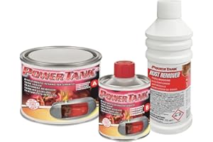 POWER TANK - Tratamiento Tanque Deposito Moto (8/10 Litros) Kit Pequeño Small 350 g para Interior de Tanques Elimina Óxido Repara Protege Tanques Oxidados de Motos Vespa Ciao Ciclomotores de Época