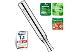 F.MERZCA® Rauchentwöhnung Atemholz mit Minze, Eukalyptus Mix und Erdbeere Geschmack – 9× Filter MIT MEHR WIDERSTAND zur Raucherentwöhnung – Zigarettenersatz & Rauchfrei Hilfsmittel mit 900 Zügen