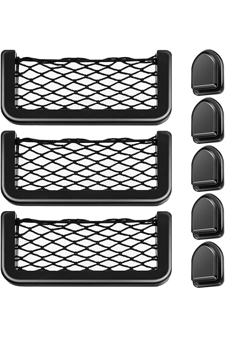 Reti Organizzatrici Per Auto - 2 Pezzi, Autoadesive, Per Sedile O Bagagliaio - Foto 9