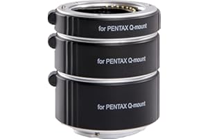 Movo Photo AF Macro Verlangerungs Rohr Set fur Pentax Q spiegellose Kamera System mit 10mm, 16mm & 21mm Rohren (Metall aufsatz)