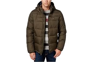 Tommy Hilfiger Płaszcz alternatywny puchowy Mężczyźni Down Alternative Hooded Puffer Jacket (Standard And Big & Tall)