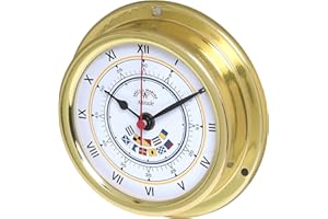 Delite Altitude 858sfc - Reloj de barco (latón pulido, 125 x 40 mm)