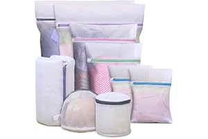 ZOCONE Lavaggio Sacchetti Lavatrice, 9 Pezzi Sacca per Lavatrice Rete Borse di Lavaggio Biancheria Lavatrica Sacchetti Sacca per Bucato Utilizzati per Varie Misure per Camicie Calzini Lingerie (9 PCS)
