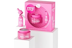 7DAYS Conjunto de Cuidado de la Piel con Mascarilla de Arcilla y Sérum Facial con Escualeno - Conjunto de Regalo de Cuidado de la Piel Coreano para Mujeres y Adolescentes