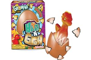 HATCH N GROW Hatch 'N' Grow Large - Dragon Egg from Deluxebase, 11cm Water-Activated Hatching Egg & Surprise Growing Dragon Toy, Fun Educational Toys & Gifts for Kids.