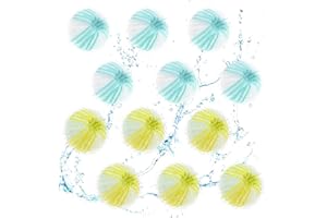 VYZUTR 12 Pièces Attrape Poils Machine a Laver, Anti Poil Machine à Laver Boule Anti Poils Machine a Laver RéUtilisable Attrape Poil Machine a Laver Ramasse Poils Animaux Machine a Laver pour Chien Chats