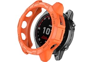 ISABAKE Etui kompatybilne z Garmin Fenix 7X / Fenix 7X Pro/EPIX Pro 51 mm, akcesoria do smartwatches, elastyczne etui z TPU, odporne na wstrząsy, odporne na zarysowania, oddychające lekkie etui
