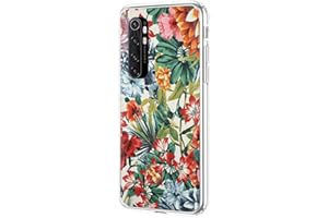 ZhuoFan Funda para Xiaomi Mi Note 10 Lite 4G, Cárcasa Silicona Transparente con Dibujos Diseño Suave TPU Antigolpes de Protector Piel Case Cover Fundas Movil para Mi Note10 Lite, Flor Colorida