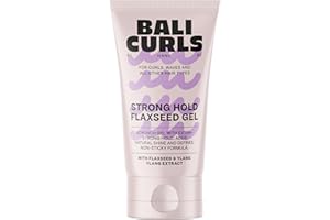 ‎BALI CURLS BY HANK GE BALI CURLS Strong Hold Flaxseed Gel – Extra starkes Scrunch-Gel für definierte Locken – Langanhaltender Halt & natürlicher Glanz – Curly Method geeignet – 150 ml