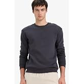 DeFacto Regular Fit Bisiklet Yaka Basic D&uuml;z Kalın Sweatshirt T3777AZ25AU