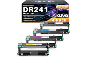 KUVA DR241CL Trommel kompatibel für Brother DR241 DR-241CL Drum Unit kompatibel für Brother DCP-9015CDW DCP-9017CDW HL-3140CW HL-3142CW MFC-9130CW MFC-9140CDN (4 Pack)