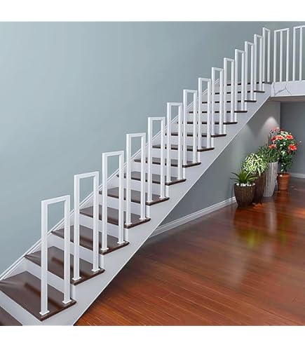 Trapleuning, zwarte roestvrijstalen leuning, trapleuning voor binnen en buiten, lang 50cm 80cm 1m 120cm 1,5m 180cm 2m 250cm 3m trapleuning leuning ( Size : 500cm