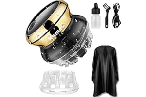 KEMEI Tagliacapelli da uomo per taglio di capelli, lame rotanti, ricaricabile tramite USB, senza fili, impermeabile