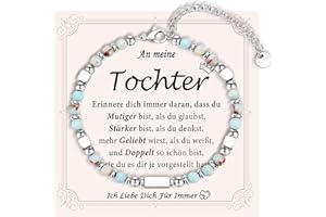 FAOMZQ Armband für Tochter Schwester Enkelin Nichte, An Meine Tochter Geschenke von Eltern, Geschenk für Schwester Enkelin Nichte zum Geburtstag Weihnachten Abschluss Firmung Kommunion