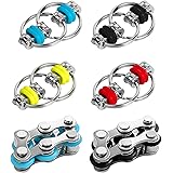 4 Pièces De Jeu De Chaîne Flippy, Avec 2 Pièces De Six Chaînes À Rouleaux, Jeu De Fidget Pour Soulager Le Stress, Porte-Clés 