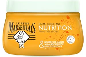 Le Petit Marseillais - Bálsamo hidratante nutrición pieles muy secas - Manteca de karité, almendra dulce y aceite de argán 250ml