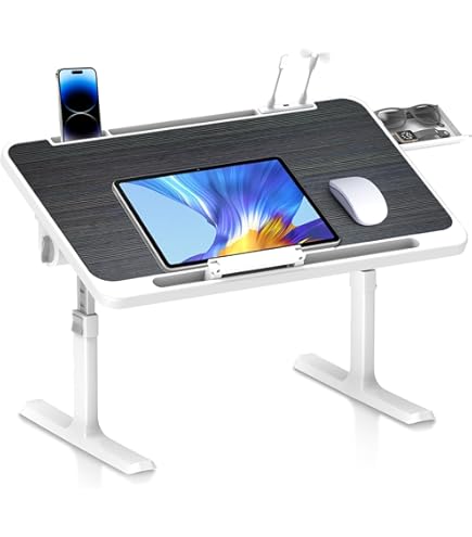 Ferghana Laptoptisch Mit Rollen - Höhenverstellbar & Kippbar Für Home-Office