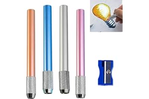 KOAHDE Tête Réglable Crayon,Rallonge Crayon,Outil Extension de Crayon,Extension de Crayon,Crayon Allongement,Prolongateurs de Crayon,Rallonges de Crayon Extension de Crayon pour Écrire Peinture École Maison