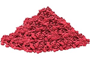 BMDP - Piedra Coloreada Decorativa - Piedras Acuario – Piedras Decorativas - Gravilla para Plantas Y Macetas – Pecera – Terrario Plantas – Decoracion Jardin Exterior -Grano 6-9 mm (2, Rojo)