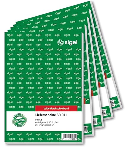 Sigel Lieferscheinbuch A6, selbstdurchschreibend 2x40Bl Sigel Lieferscheinbuch A6, selbstdurchschreibend 2x40Bl
