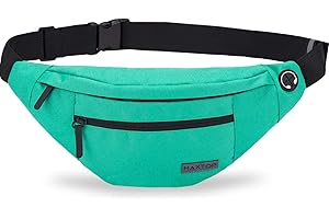 MAXTOP Duża saszetka unisex z uchwytem na kask i 4 kieszeniami na zamek błyskawiczny, regulowany pasek na rower, bieganie, jogging, podróż, trening, jazda na rowerze, fitness, wędrówki