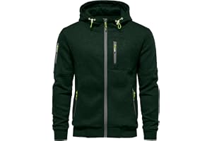 VANVENE Huvtröjor för män, sweatshirt med dragkedja, lätta jackor, jumper, tröja
