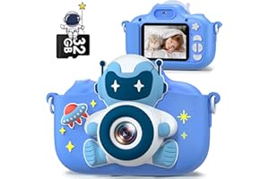 Appareil Photo Enfant, Gofunly 2.0 Pouces Appareils Photos Numériques pour Enfants avec 32GB Carte, 1080P HD Mini Camera Enfant Rechargeable Caméscope Cadeau Jouet Filles & Garçons de 3 à 12 Ans