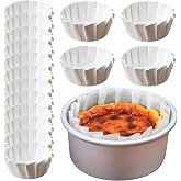 Baking Liners, Pack of 50 Round Oil Proof Parchment Paper Liners, Non-Stick Interactive Cups for Cakes and Desserts for Oven,