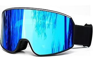 SPOSUNE Ski Goggles Over Glasses with Dual lens | Anti-fog Anti-UV Snow Goggles for Men Women Youth Skiing Snowmobile…