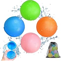 Globos De Agua Reutilizables – Set De 8 Bolas De Silicona Autosellantes De Llenado Rápido Para Niños Y Adultos, Perfectos Para Verano