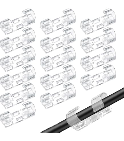 Produktbild von 8 Mm Weiße Rundkabelclips Mit Schwerlastnägeln – Für Runddraht & Kabel Fixieren