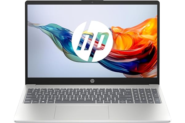 HP 15-fc0005sf Ordinateur Portable 15,6" FHD, PC Portable (AMD Ryzen 5 7520U, RAM 8 Go, SSD 512 Go, AMD Radeon Graphics, Windows 11), Laptop Argent, Clavier AZERTY