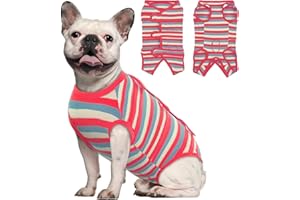 Kuoser kombinezon chirurgiczny dla psów, koszulka do powrotu do zdrowia po operacji dla kobiet/szczeniaka, antypolizanie kostium ochronny urazy brzucha dla zwierząt domowych