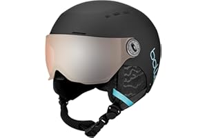 bollé - Quiz Visor Ski Helmet, Orange Gun Cat 2, XS, Unisex Kids