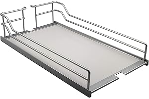 GedoTec Einhaengeboden Insert basket for Kesseboehmer tall unit Cabinet Dispensa for 30er Apothecary cabinet width 250 x 467 x 110 mm Steel silver colour Brand quality for your Living area