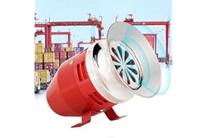 YJINGRUI Alarma impulsada por motor de barco industrial de cuerno de metal de sirena del ataque aéreo de 130dB (AC 220V)